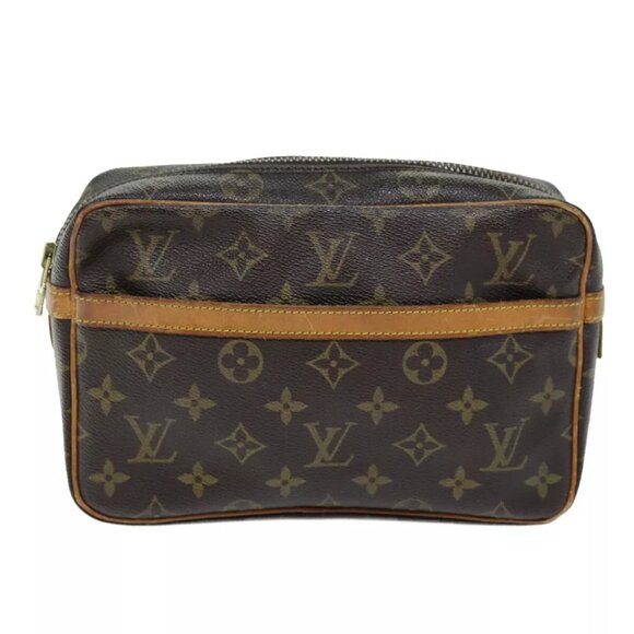 LOUIS VUITTON Monogram Compiegne 23 Clutch Bag M51847 LV Auth am6246 - Picture 1 of 16
